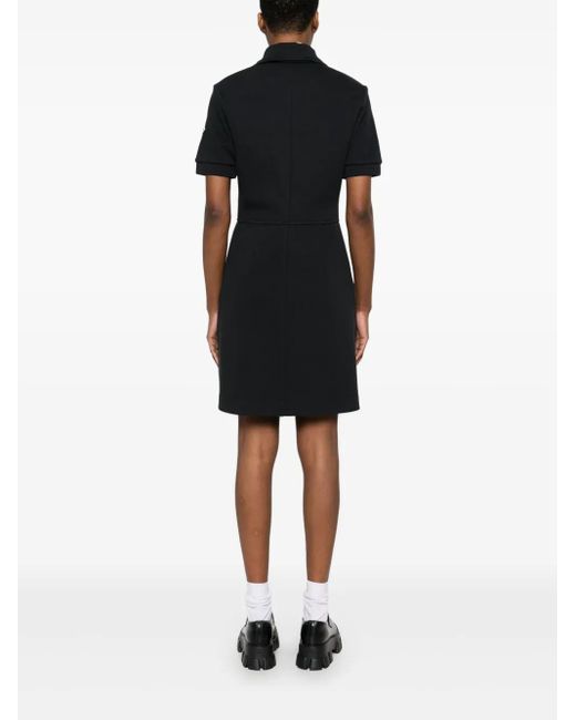 Moncler Black Piquet Polo Mini Dress