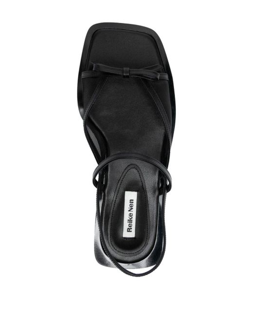 Reike Nen Black Nabi Leather Sandals
