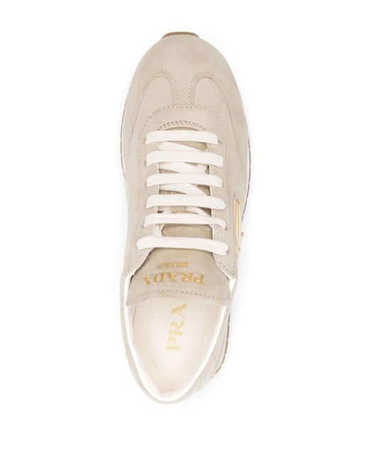 Sneakers con logo di Prada in White