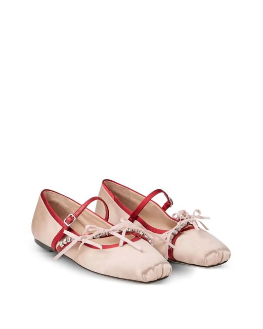 Jimmy Choo Pink Loli Ballet Flats