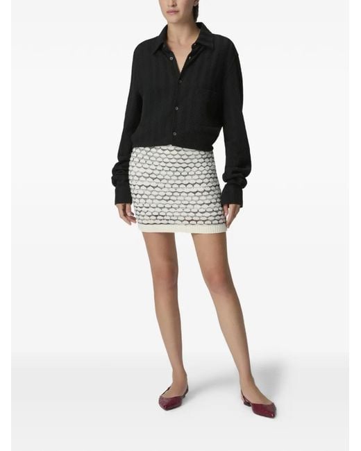 Missoni Gray Patterned Mini Skirt