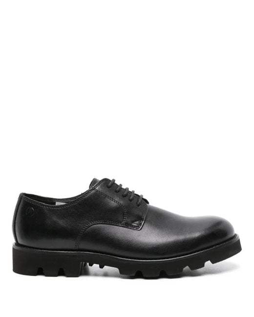 Clarks Black Badell Walk Derby Shoes for men