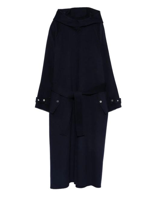 Pinko フーデッド コート Blue