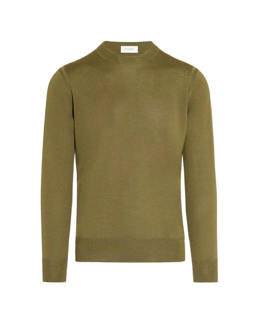 Paolo Pecora Green Merino Wool Sweater for men
