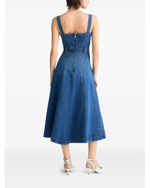Liu Jo Blue Denim Bustier Dress