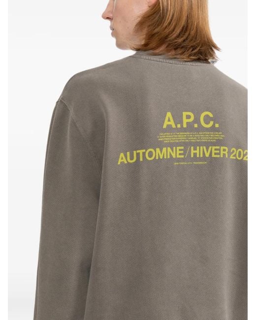 Sudadera Autumn28 A.P.C. de hombre de color Gray