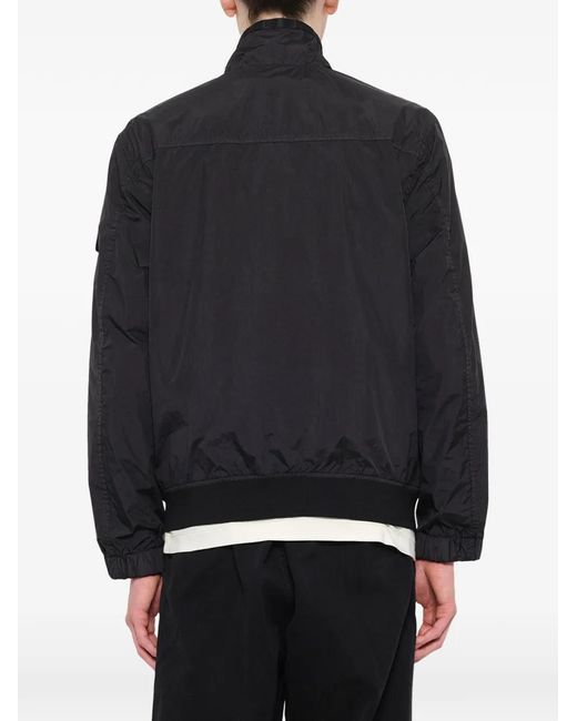 Stone Island Black 4100111 Crinkle Reps Ny Jacket for men
