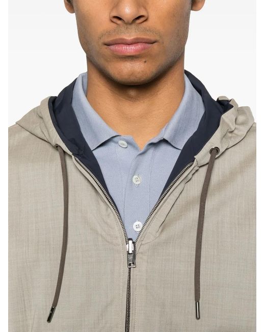 Chaqueta Reversible Con Capucha Herno de hombre de color Natural