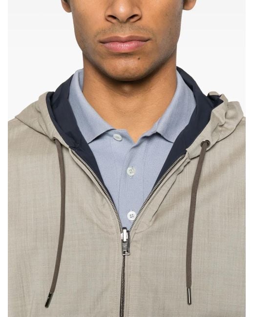 Herno Natural Short Reversible Jacket for men