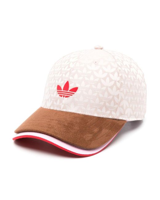 Adidas Pink Layered Logo-jacquard Baseball Cap