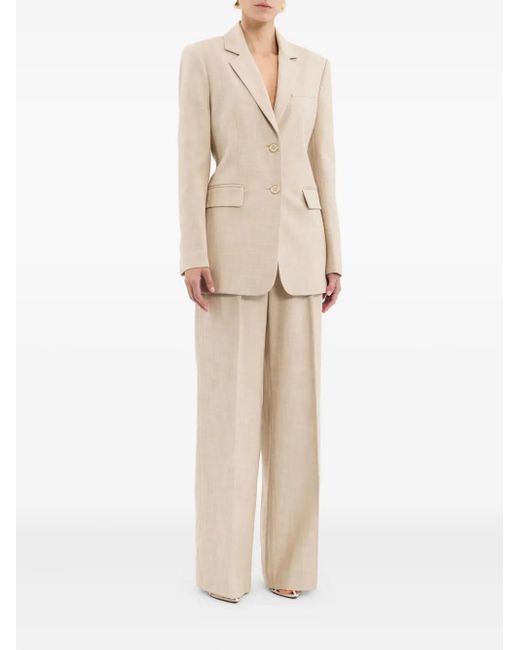 Rebecca Vallance Natural Andy Two-Button Blazer