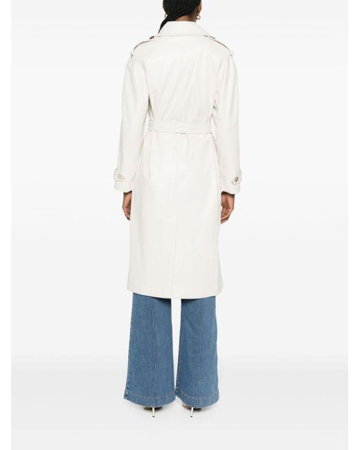 Liu Jo White Double-breasted Trench Coat