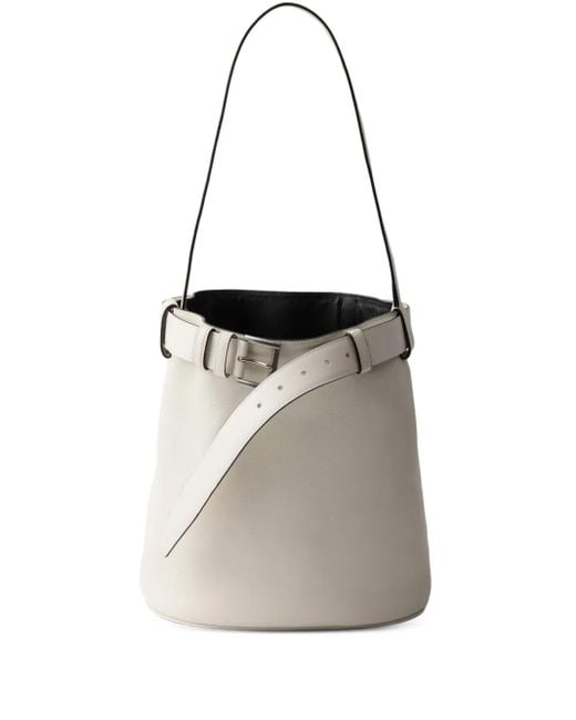 Sac Seau À Détail De Boucle Prada en coloris White
