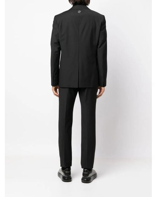 Philipp Plein Black Single-Breasted Two-Piece Suit for men
