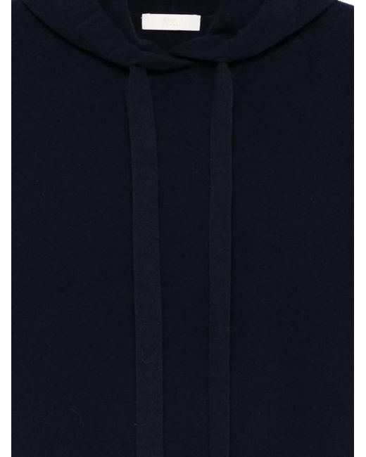 Fedeli Blue Drawstring-Detail Hoodie