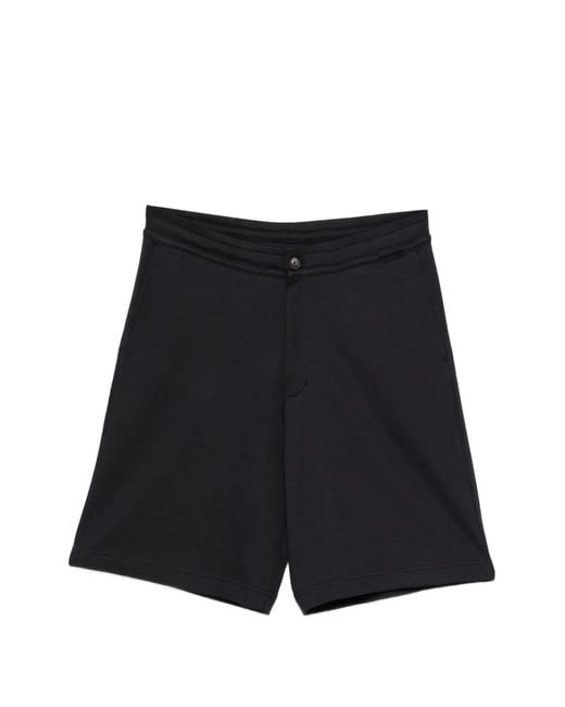Pantalones Cortos Con Botones Herno de hombre de color Black