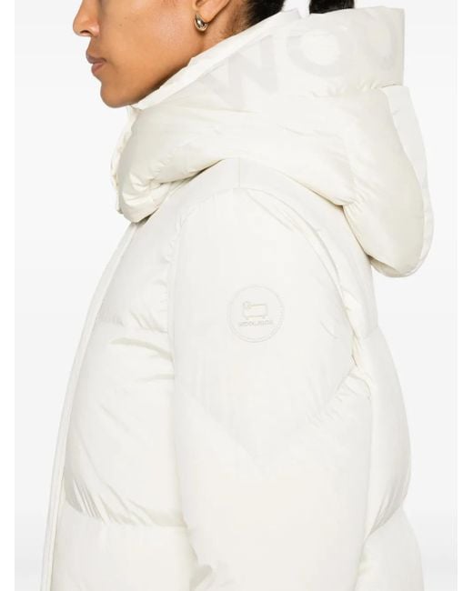 Woolrich White Aurora Raincoat