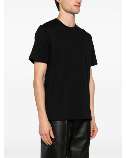 T-shirt en coton à logo imprimé Helmut Lang en coloris Black