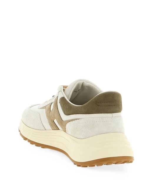 Hogan White Hyperlight Logo-Patch Sneakers for men