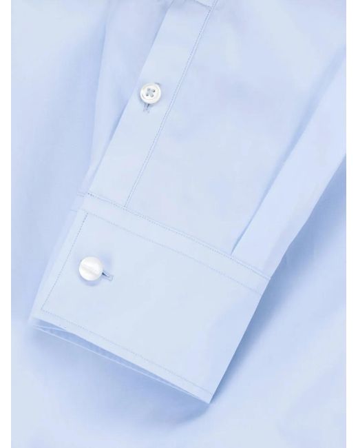 Jil Sander Blue Button-Up Shirt