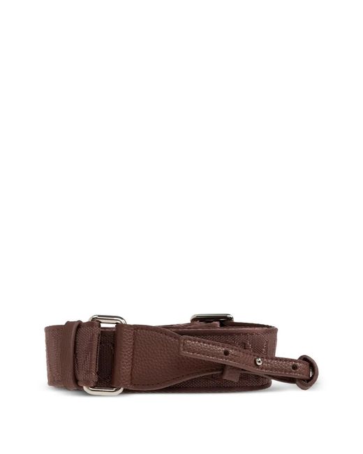 Emporio Armani Brown Sac Cabas Grainé À Logo Imprimé
