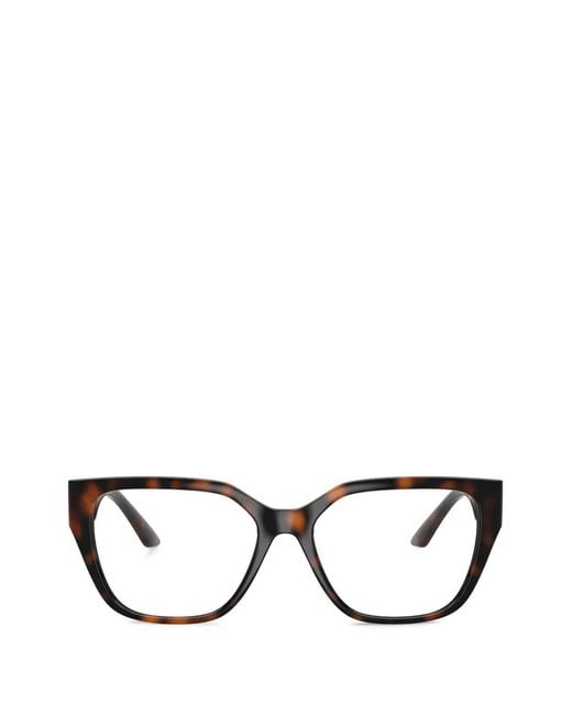Versace Black Lunettes De Vue Greca Maxi À Monture Papillon