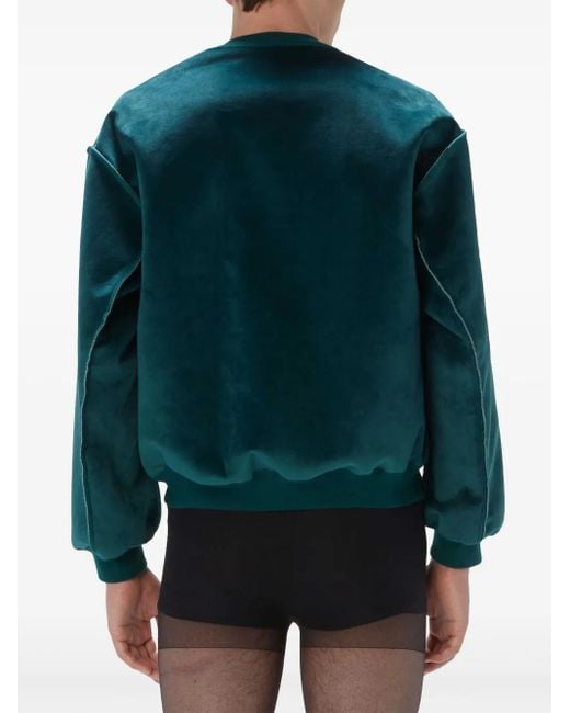 J.W. Anderson Green Bonded Sweatshirt for men