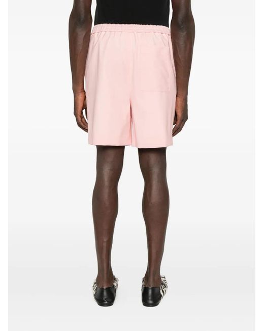 Loewe Pink Wool Shorts for men