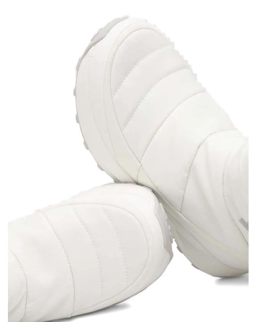 Rossignol White Quilted-Design Snow Boots