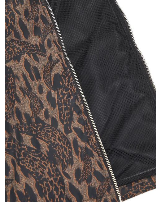 Fiorucci Gray Hooded Print Jacket