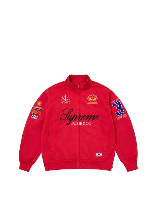 Supreme X La Martina X Jacob & Co Logo-Embroidered Zip-Up Sweatshirt for men