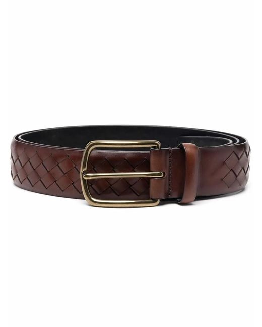 Officine Creative Brown Oc Strip 28 Belt for men