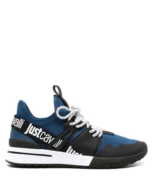 Just Cavalli Blue Mesh Chunky Sneakers for men
