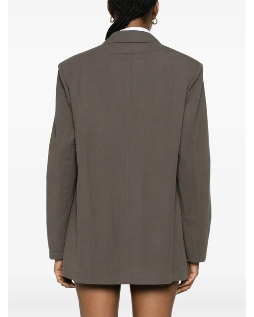 Harris Wharf London Green Single-Breasted Blazer