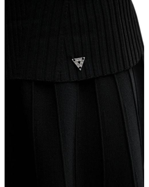 Guess Black Ribbed Sweatshirt