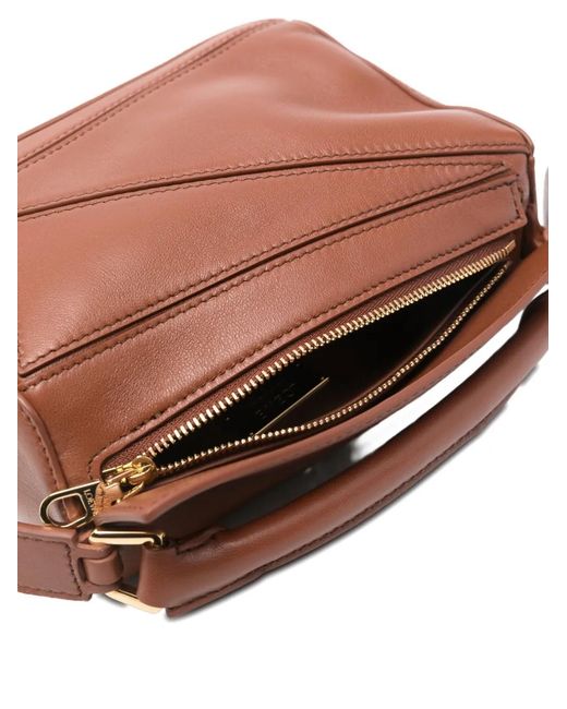 Borsa Tote Puzzle di Loewe in Brown