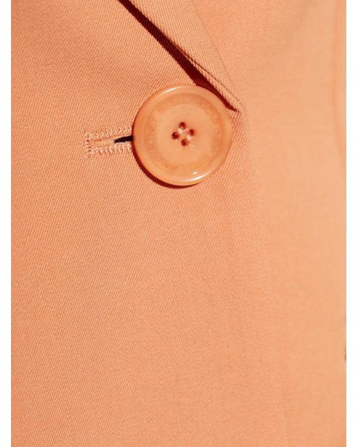 Stella McCartney White Double-Breasted Blazer