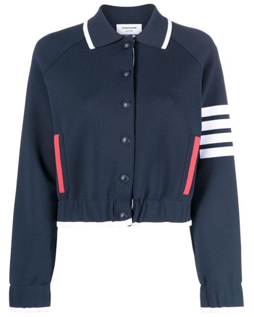 Thom Browne Blue 4-bar Stripe Milano-stitch Jacket