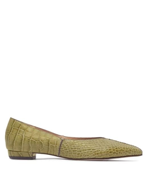 Bernardo Green Lana Flat Pumps