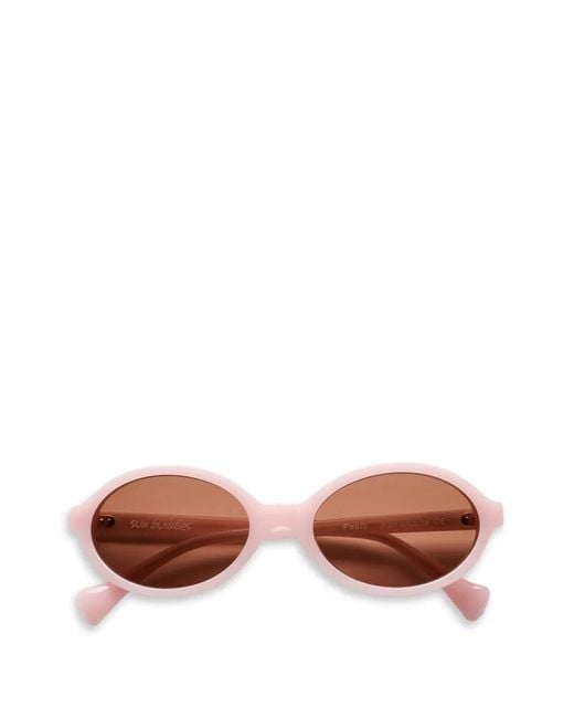Sun Buddies Pink Oval-Frame Sunglasses