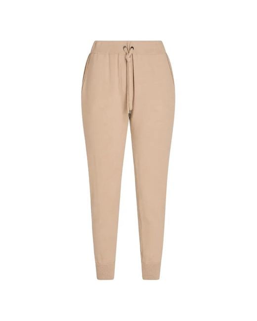 Brunello Cucinelli Natural Drawstring-Waist Track Pants
