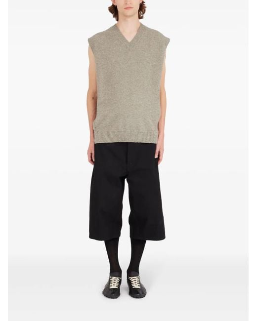 Maison Margiela Cut-Out Detailing Vest in Gray for Men | Lyst