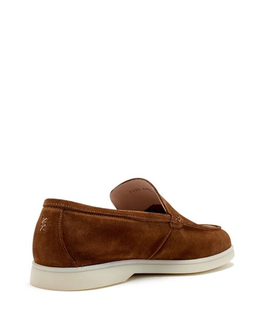 Forsa Brown Suede Loafers for men