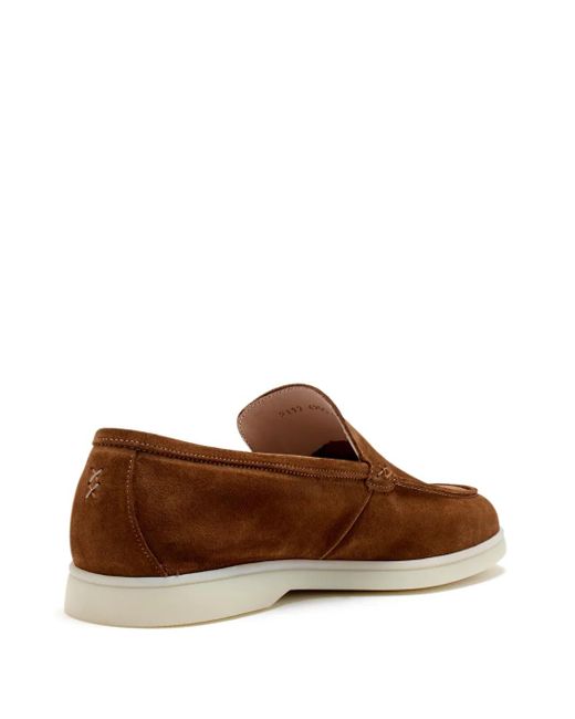 Forsa Brown Suede Loafers for men