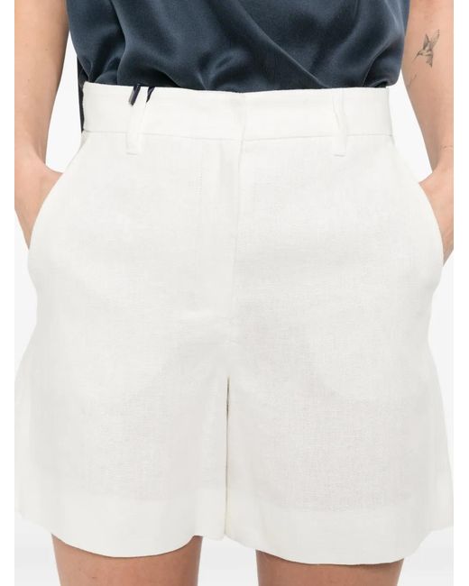 Max Mara White Smmparty Drawstring Shorts