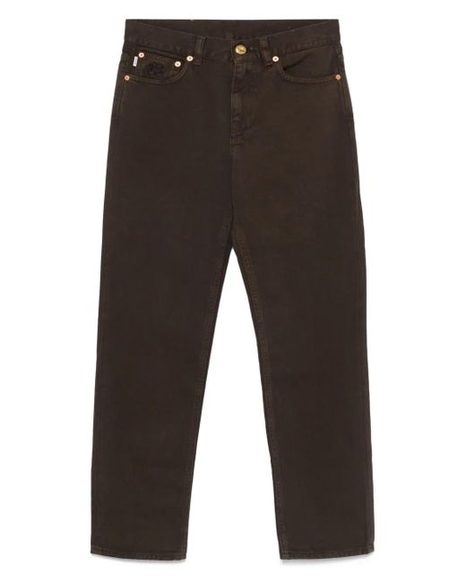 Blazé Milano Gray Embroidered Logo Jeans
