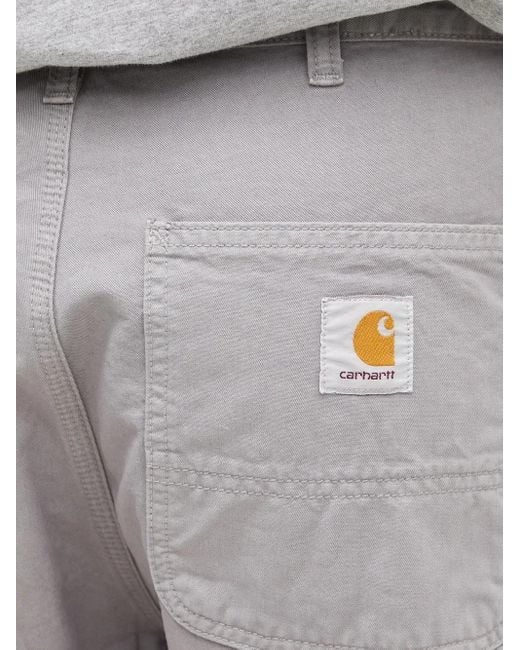 Carhartt Gray Multiple-Pockets Straight-Leg Trousers for men