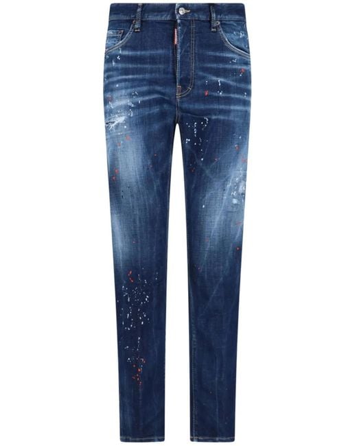 DSquared² Blue Slim-Leg Jeans for men
