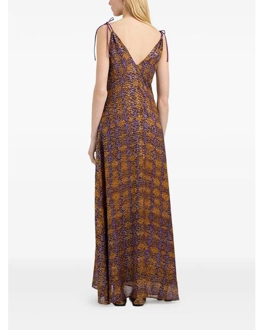 Momoní Brown Robe Dulce En Fil Coupé