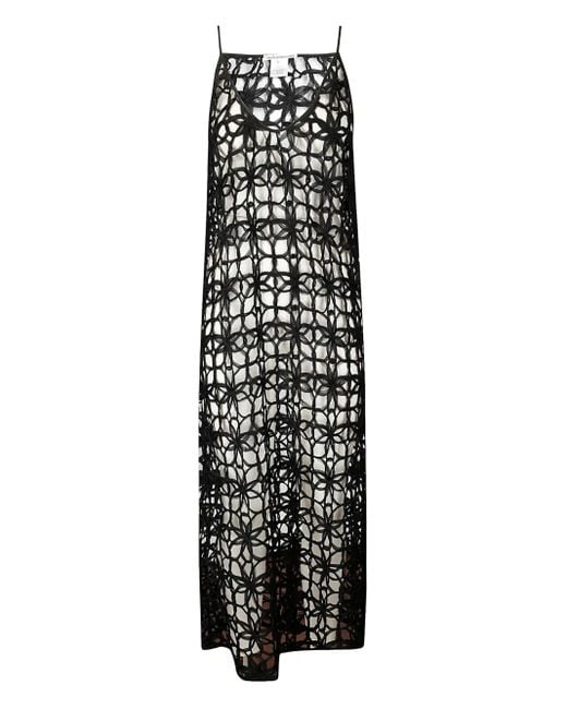 #MSM White Crochet Midi Dress